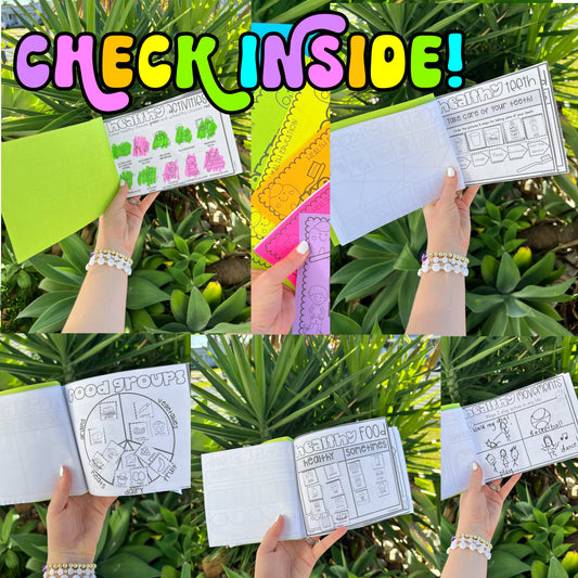 Keeping Healthy Book for Students, a printable flipbook to teach healthy habits and safety.