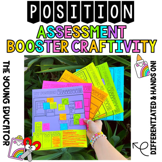 Engaging position and location activity featuring a hands-on math craft for students.