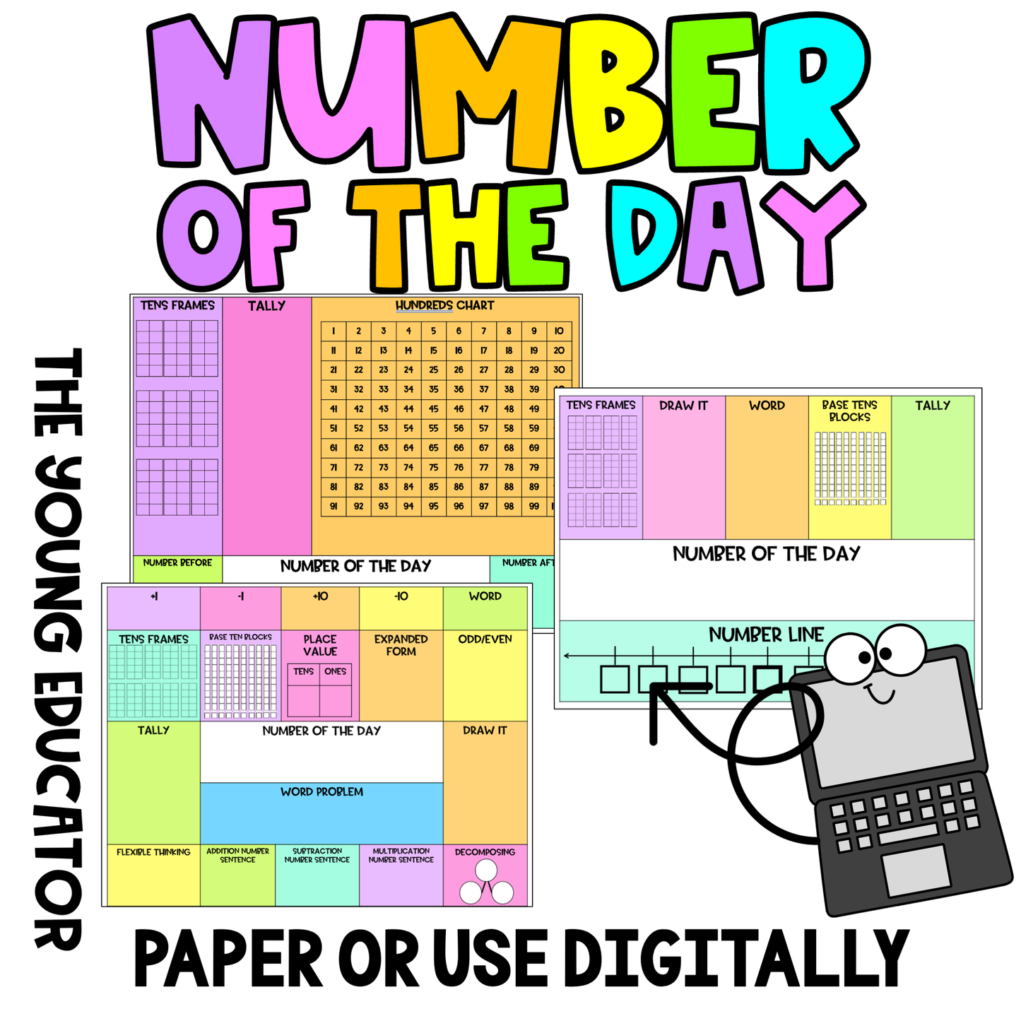 Number of the Day Screen Template & Posters