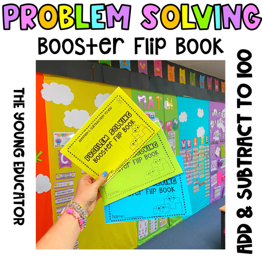 PROBLEM SOLVING BOOSTER FLIP BOOK - TO 100 *Two Digit Add & Subtract*
