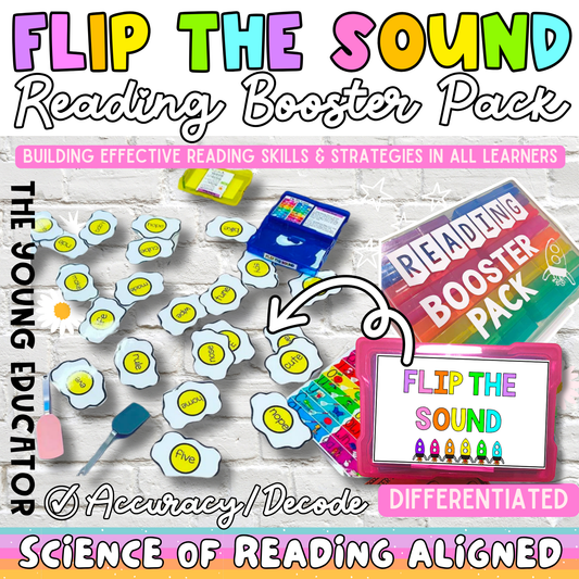 Engaging reading booster pack 8/12 for classroom phonics and fluency activities.