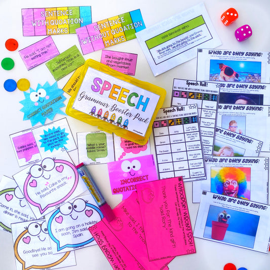 Parts of Speech Grammar Activities for Classrooms | English Grammar for Kids | Lower Grades Grammar Exercises