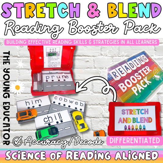 Stretch and Blend Reading Strategy to help students develop phonics skills and improve reading accuracy.