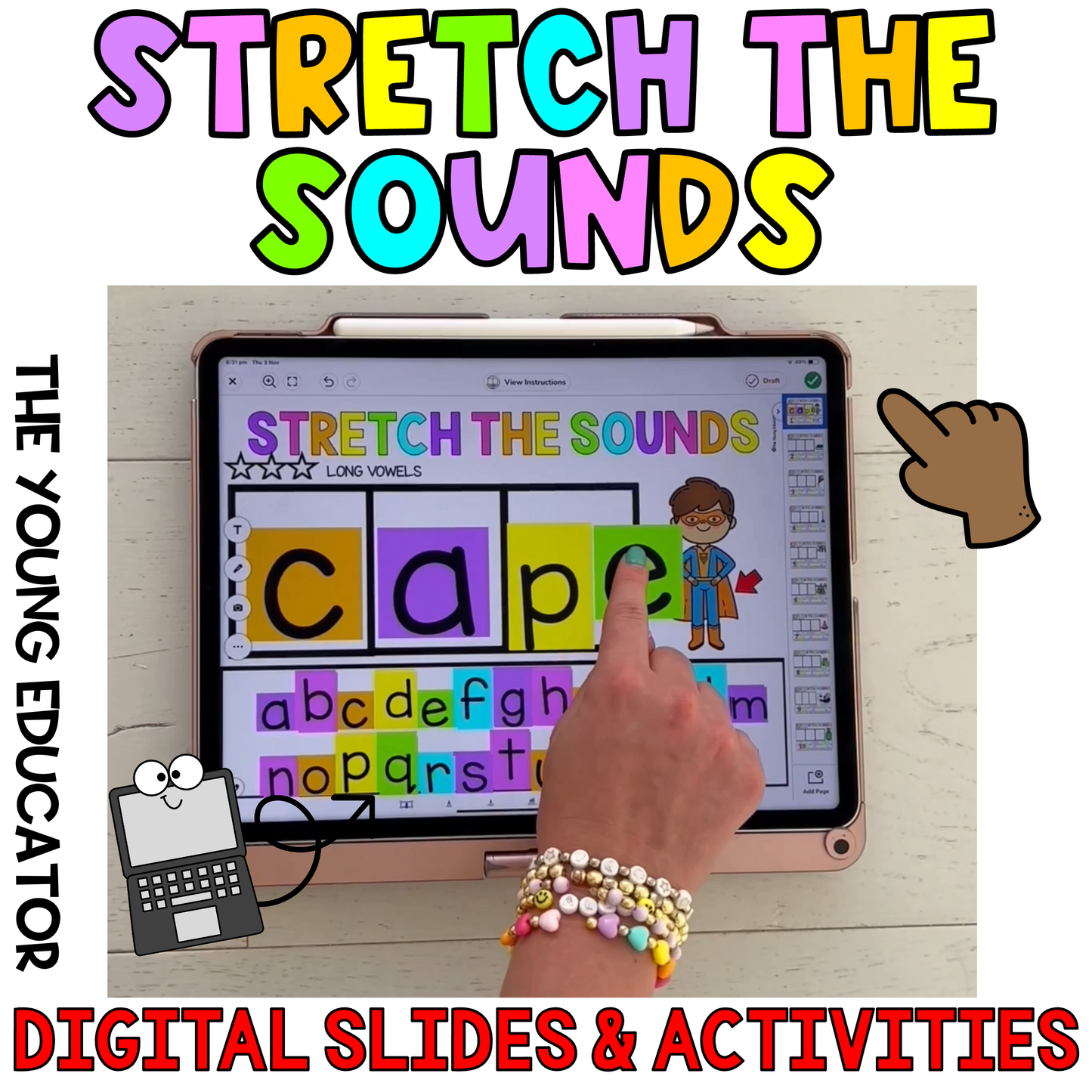 Stretch the Sound Boxes Activity to help students develop phonemic awareness through sound segmentation.