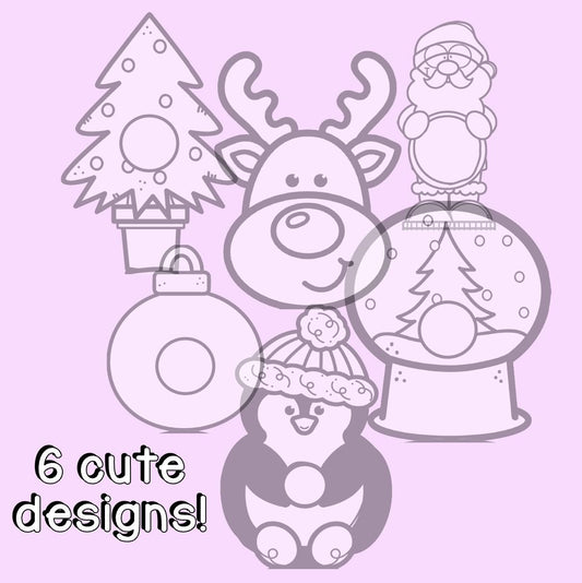 Student Christmas gift idea with holiday-themed lollipop gift tags for the classroom.