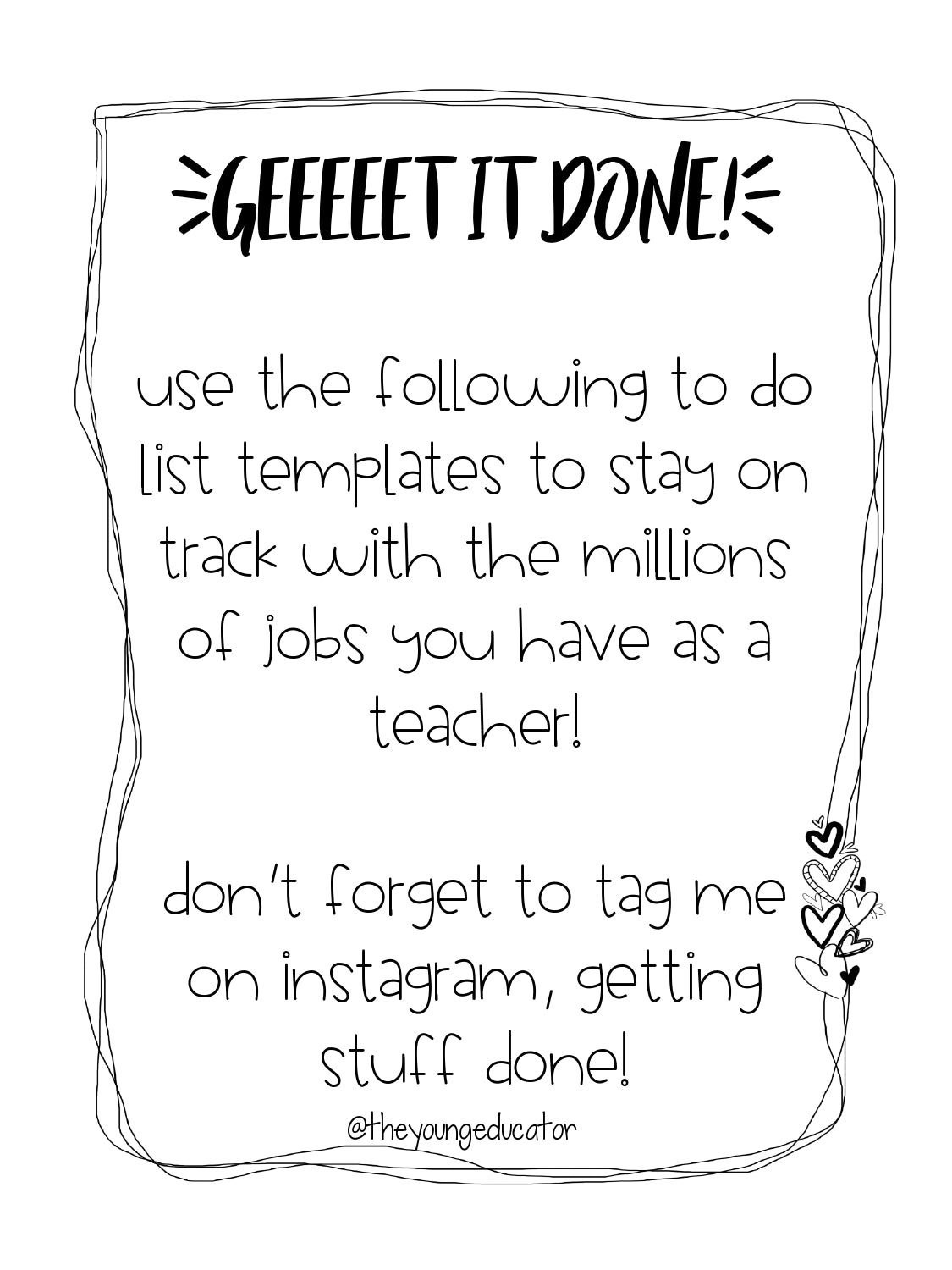 Organized Teacher To-Do List printable to manage daily classroom tasks.