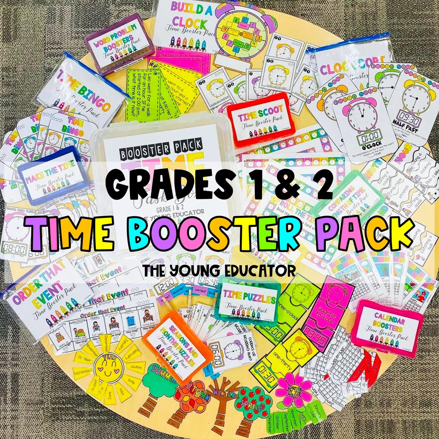 Time Booster Pack Grade 5 & 6 - Math Activity Pack for Time Skills