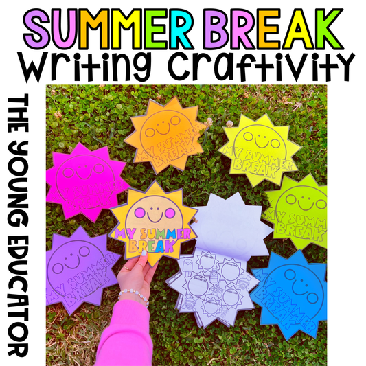 Writing Craftivity that helps students express their summer experiences through storytelling and art.