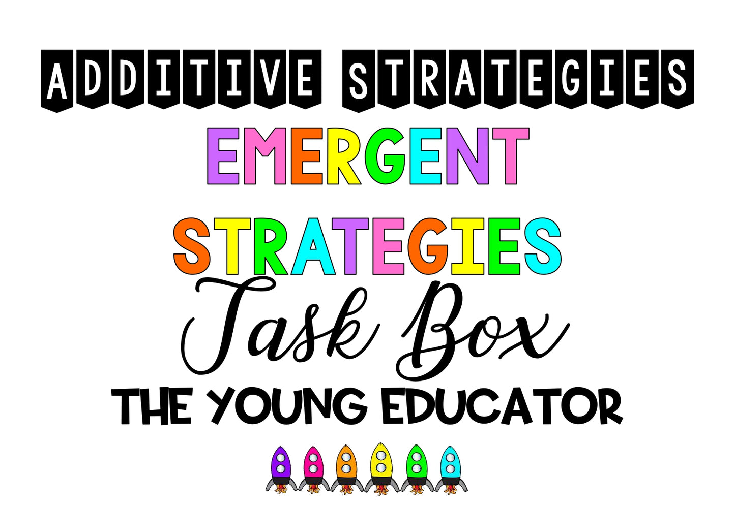 Emergent Strategies - 1/8 Maths Booster Pack | Number Sense Task Box | Addition & Subtraction Strategies | Whole Number | Kindergarten & Year 1 Math