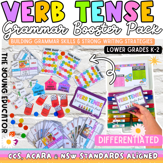 7. VERB TENSE LOWER GRADES GRAMMAR BOOSTER PACK