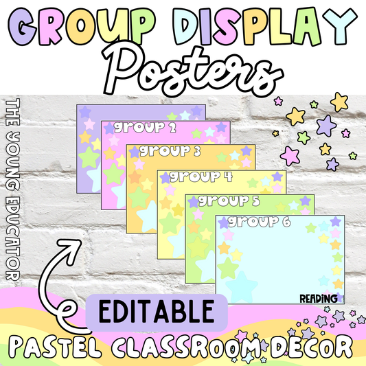 PASTEL GROUP DISPLAY POSTERS