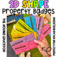 Printable 2D Shapes Properties Badges – Fun & Interactive Learning for Classroom Math Activities. Perfect for Visual Learners & Shape Recognition!
