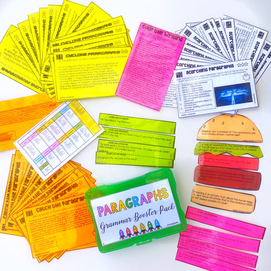 8. PARAGRAPHS UPPER GRADES GRAMMAR BOOSTER PACK
