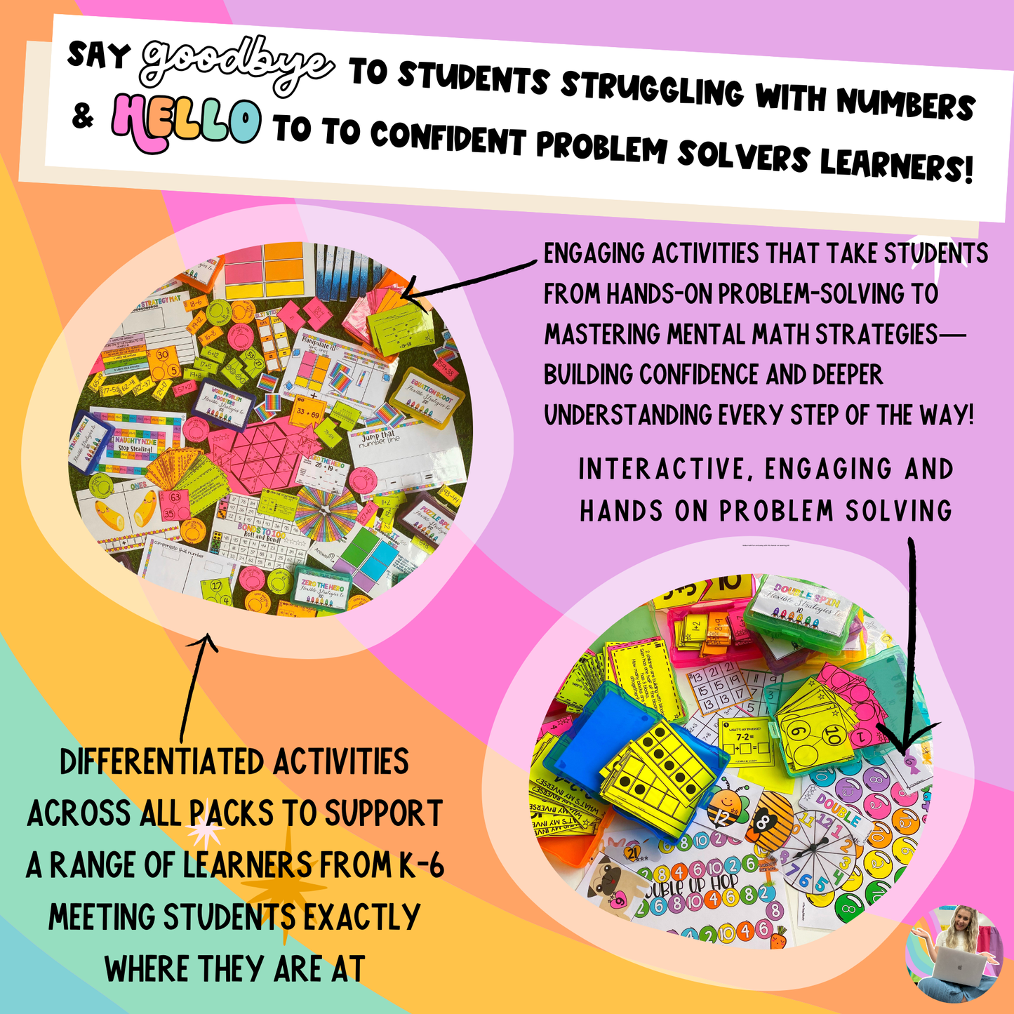 MATHS BOOSTER PACK - K-6 Differentiated Addition and Subtraction, Number Sense, Whole Number Strategies