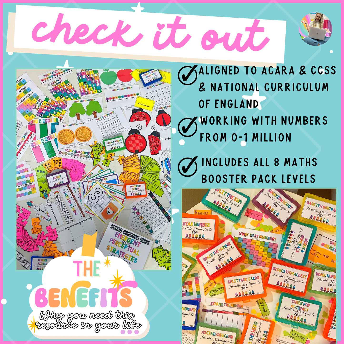MATHS BOOSTER PACK - K-6 Differentiated Addition and Subtraction, Number Sense, Whole Number Strategies