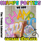 CHAMPS poster for classroom management featuring editable behavior expectation templates.