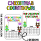 Christmas countdown poster template for classroom holiday countdown display.