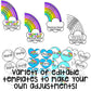 Classroom door display with rainbow affirmations and positive messages for students.
