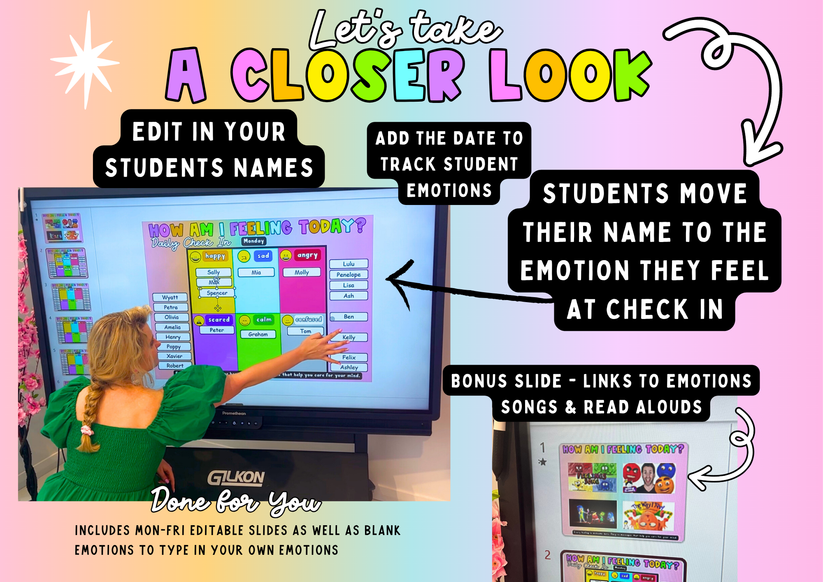 Check In Routine Visual Morning Feelings & Emotional Check-In Visual Slides |Daily SEL Routine ...