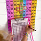 Hundreds chart for classroom wall display with large and small printable versions.
