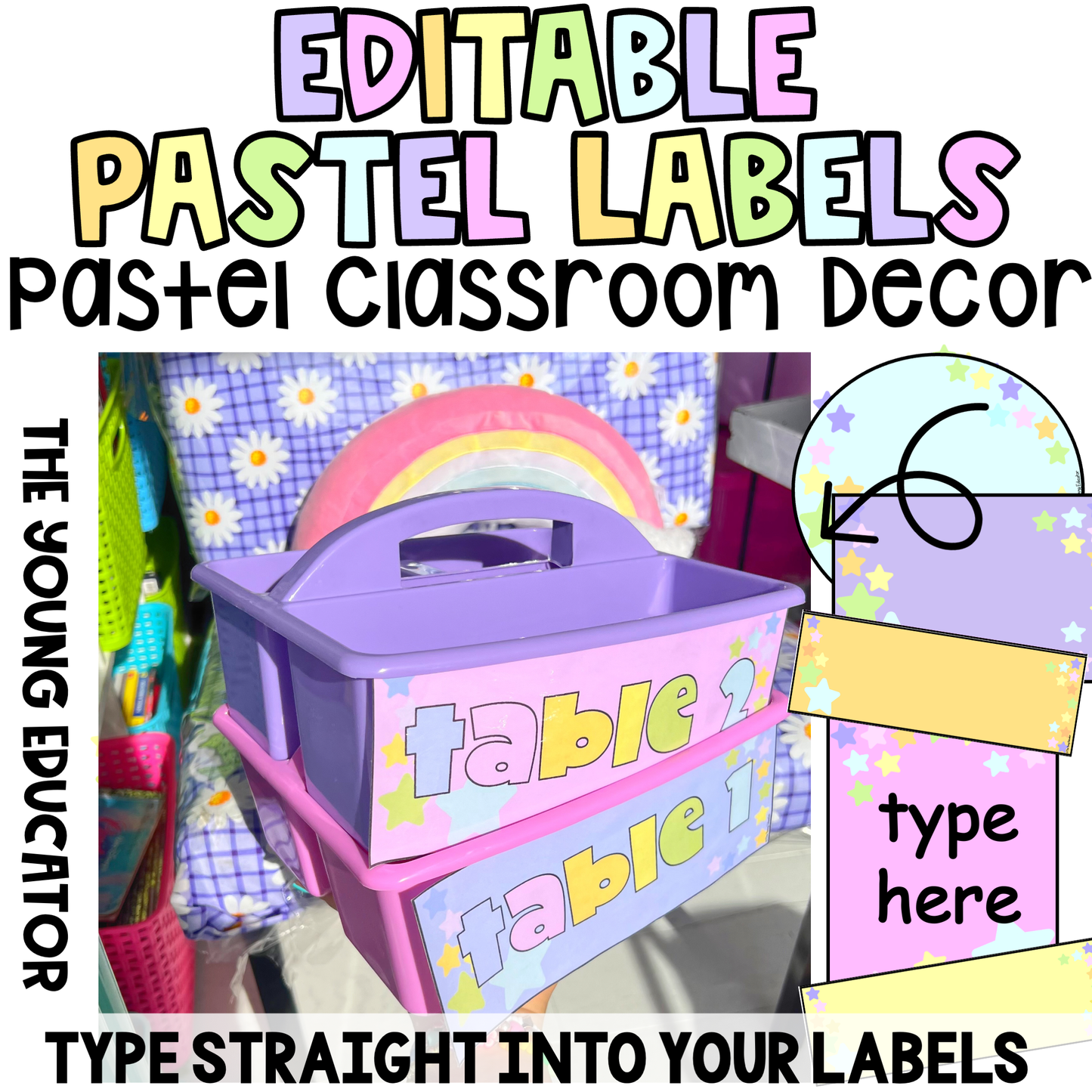 PASTEL CLASSROOM DECOR BOOSTER PACK