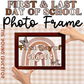 Last day of school frame printable with a modern Boho Butterfly design for classroom use.