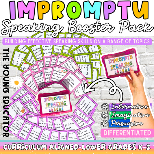 Impromptu Speaking Lower Booster Pack