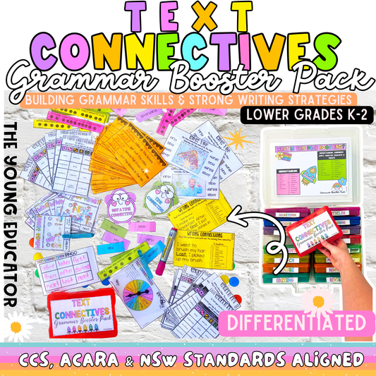 11. TEXT CONNECTIVES LOWER GRADES GRAMMAR BOOSTER PACK