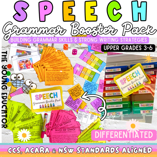 12. SPEECH UPPER GRADES GRAMMAR BOOSTER PACK