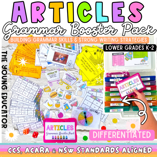 5. ARTICLES LOWER GRADES GRAMMAR BOOSTER PACK