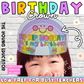 Rainbow Happy Birthday Crown | Printable Birthday Hat