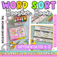 Word Sorts Booster Book | Science of Reading Differentiated K-2 Phonics