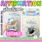 Affirmation Station | Positive Self-Talk Self-Love Mirror Display|Rainbow Daisy