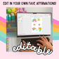 Affirmation Station | Positive Self-Talk Self-Love Mirror Display|Rainbow Daisy