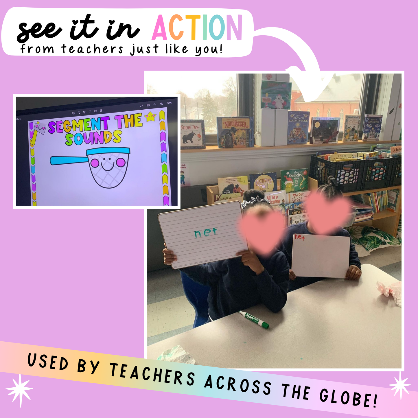 Segment the Sounds Interactive Slides & Maker Mat - *Differentiated* - Phonemic Awareness | Word Segmentation | Reading Strategies | SoR