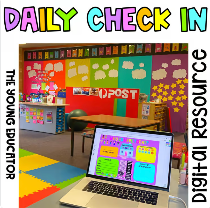 Daily Wellbeing and Attendance Check In *SEESAW*GOOGLE SLIDES*