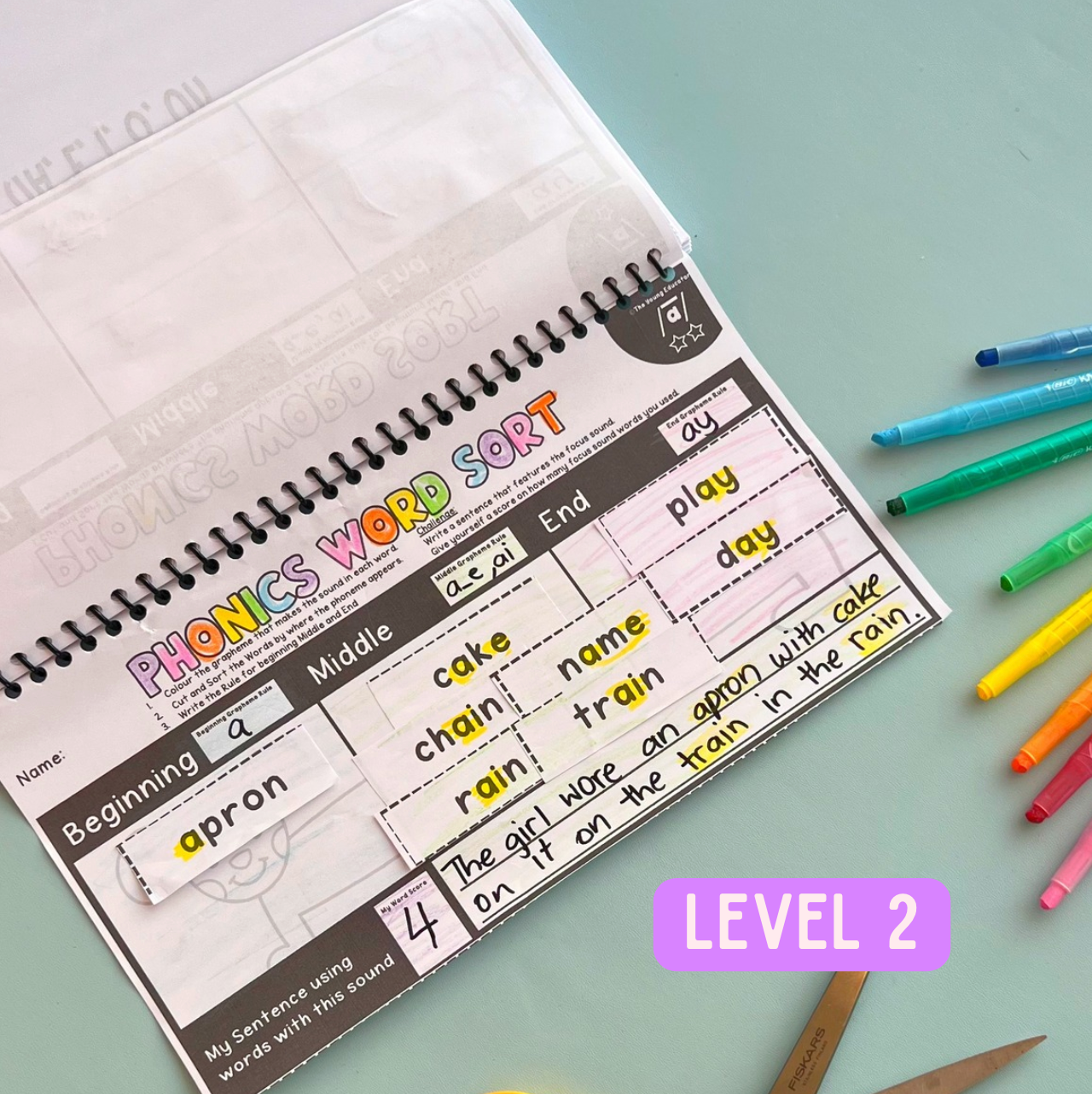 Word Sorts Booster Book | Science of Reading Differentiated K-2 Phonics