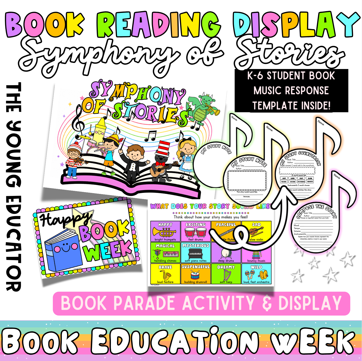 BOOK READING DISPLAY / BOOK WEEK / SYMPHONY OF STORIES! / Book Parade