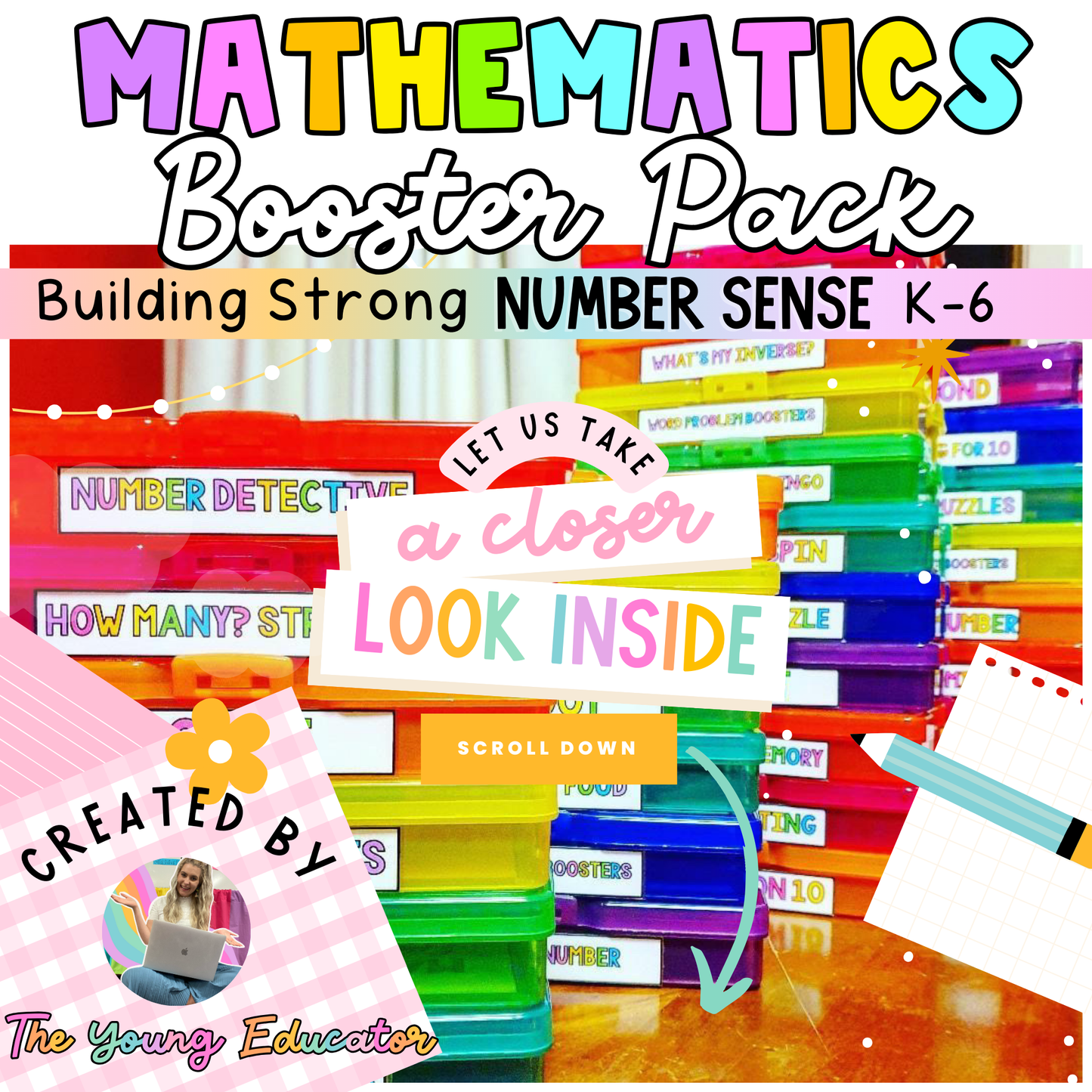 MATHS BOOSTER PACK - K-6 Differentiated Addition and Subtraction, Number Sense, Whole Number Strategies