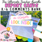 The Ultimate Report Comments Bank Bundle K-6 | Differentiated | Done for You | Curriculum Aligned