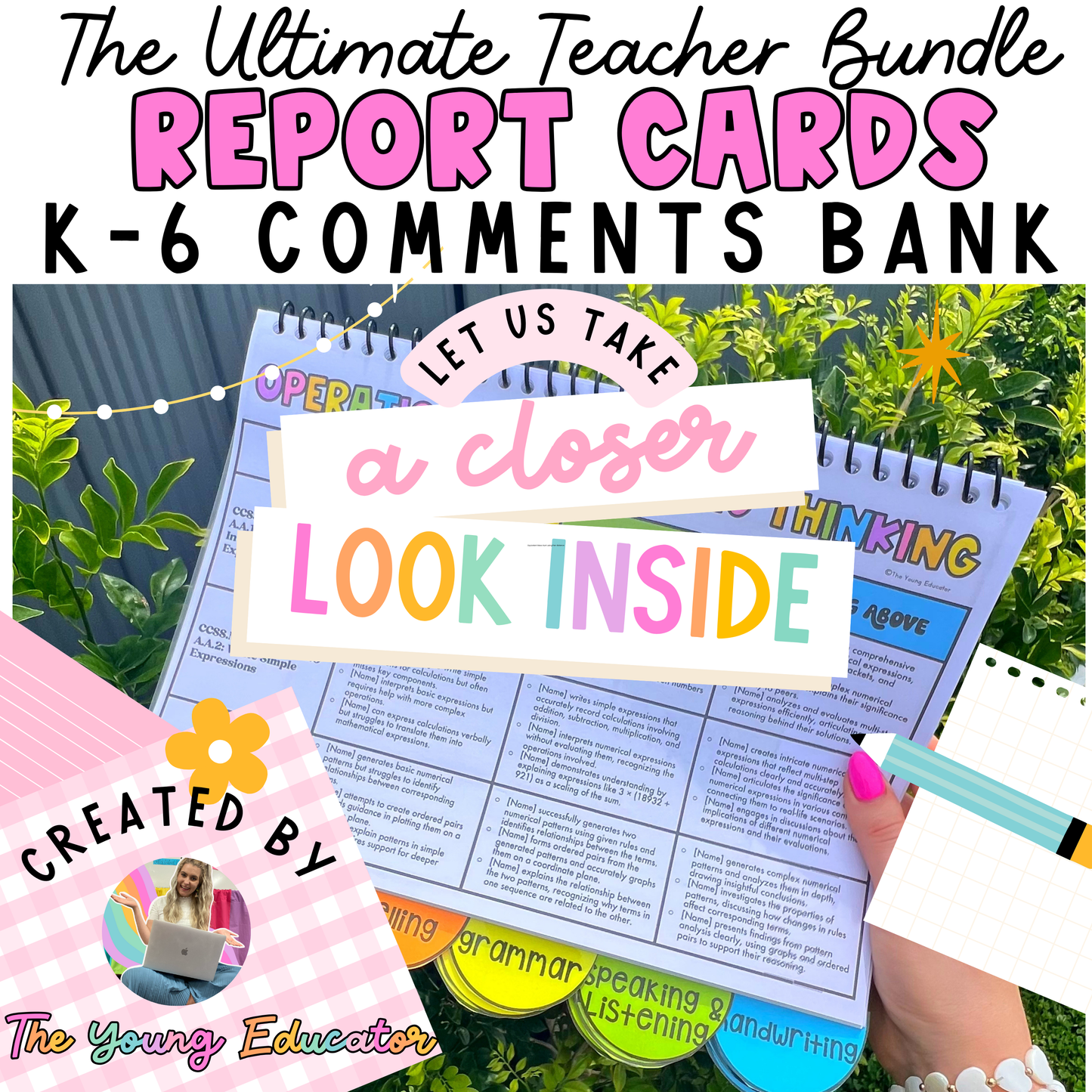 The Ultimate Report Comments Bank Bundle K-6 | Differentiated | Done for You | Curriculum Aligned