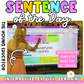 Sentence of the Day classroom activity featuring parts of speech and sentence-building exercises.