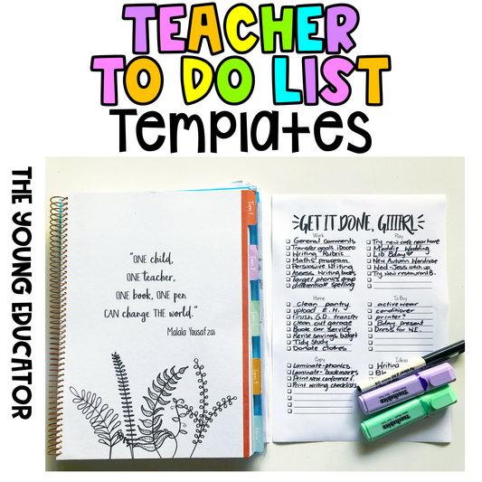 GET IT DONE! Teacher style to-do lists