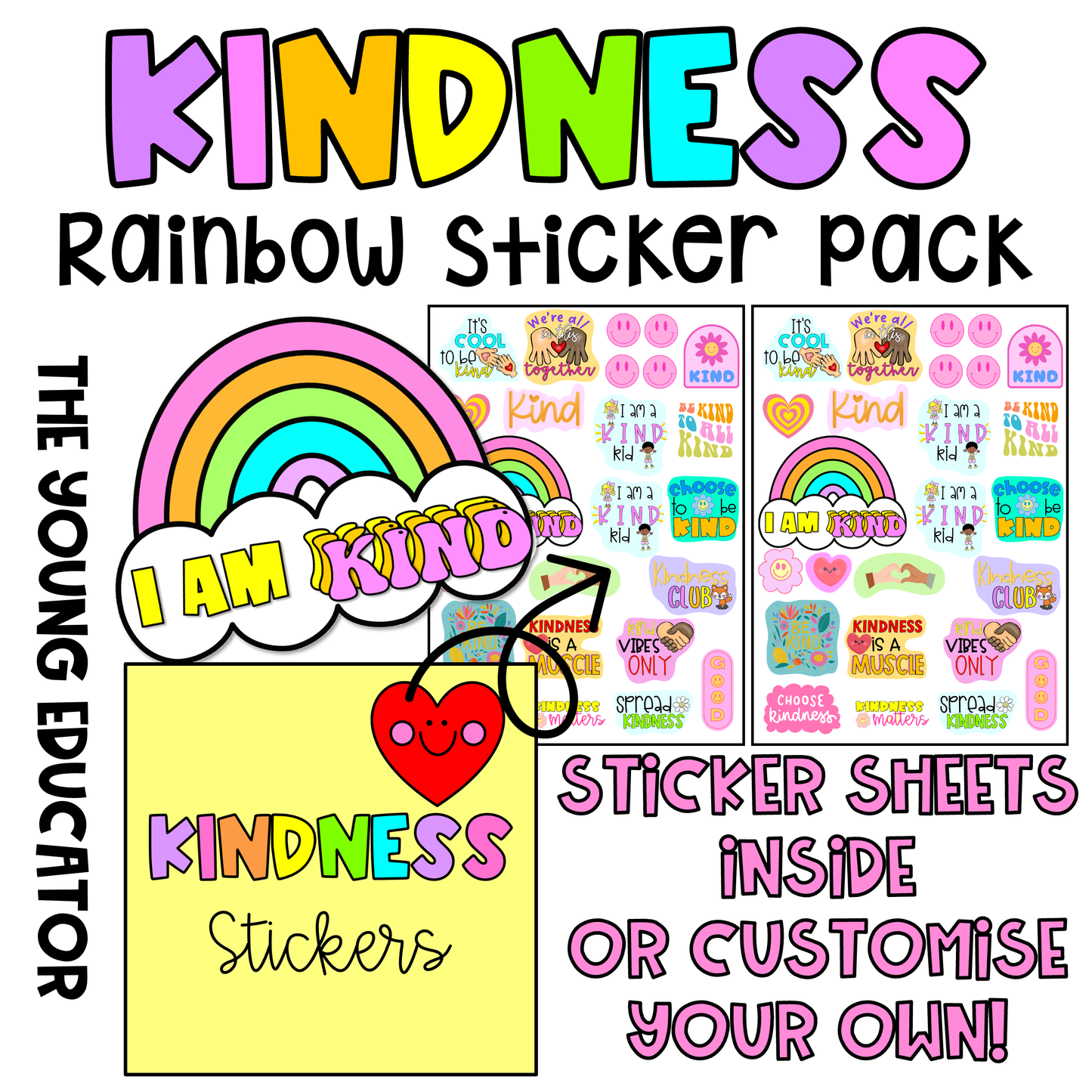 RAINBOW STICKER BOOSTER PACK *GROWING*