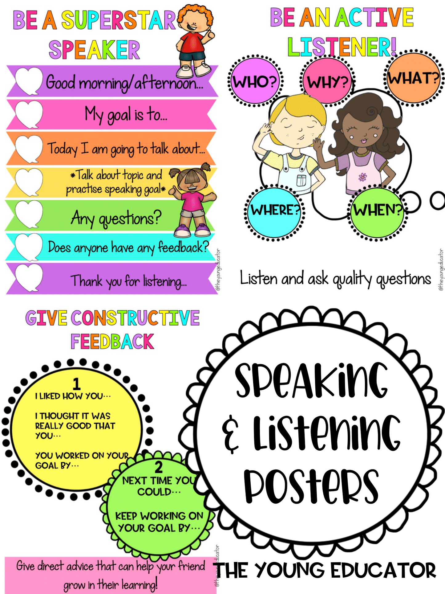 Speaking and Listening Posters