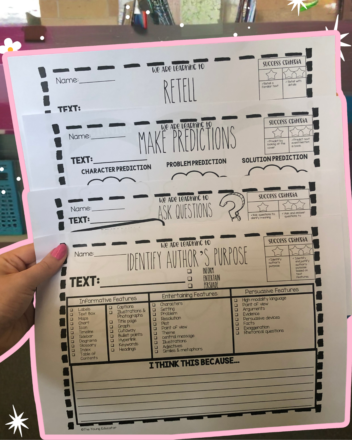 Comprehension Booster Book / Templates to respond to any text / Comprehension Strategies for Reading