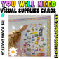 Visual labels for classroom organization with student-friendly supply name cards.