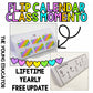 Engaging back to school flip calendar for classroom activities and student keepsakes.
