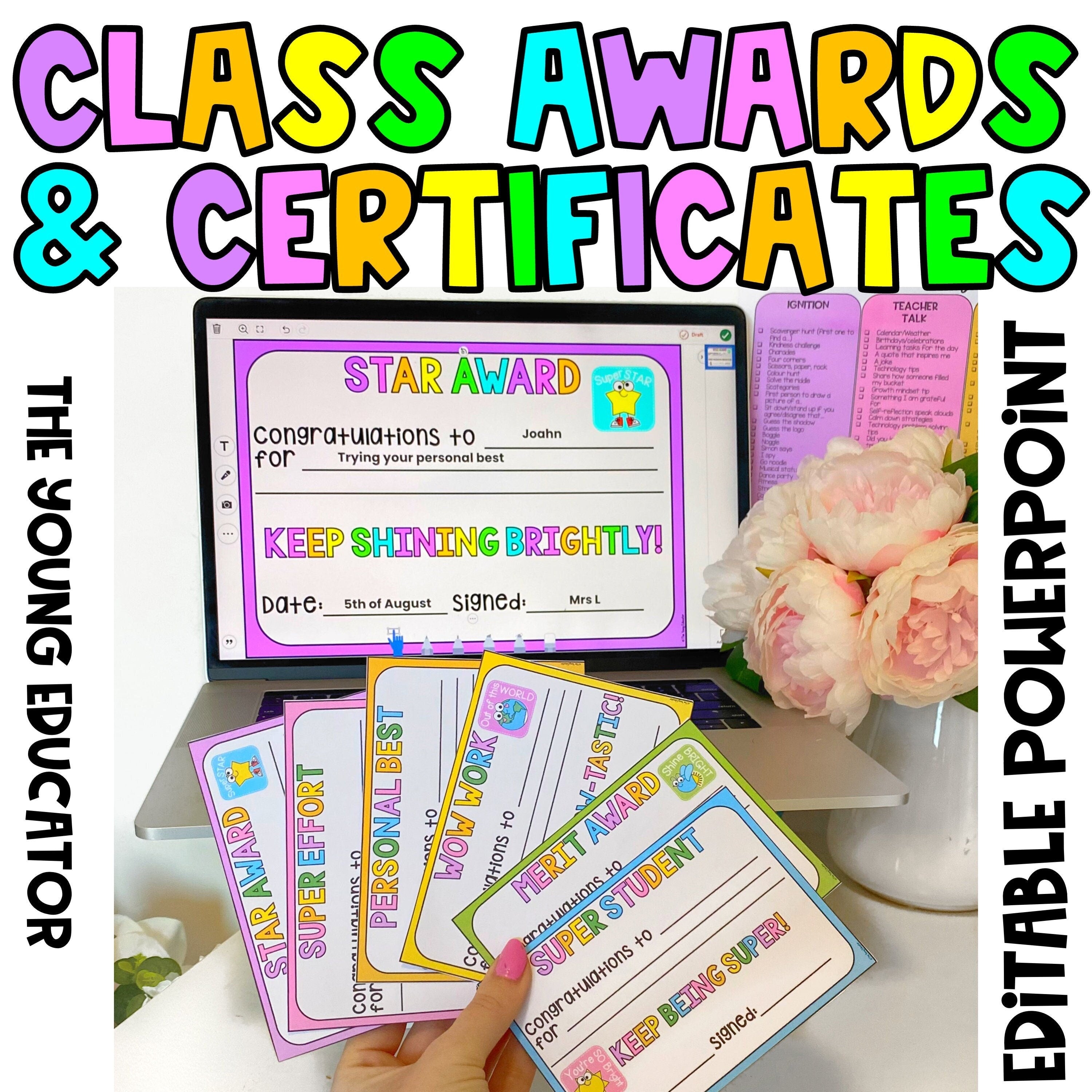 Best Student Award Printables | Classroom Certificates for Students ...