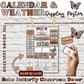 INTERACTIVE Daily Calendar & Weather Chart | Boho Classroom Decor